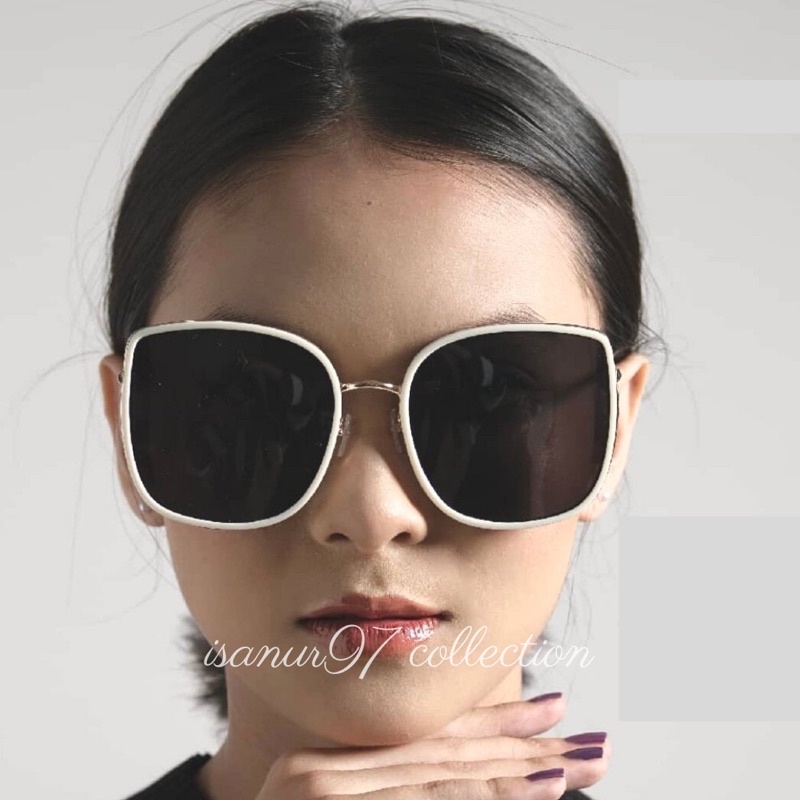 Sunglasses Square Oversized Kacamata Hitam Korea Wanita Kaca Mata Fashion Oversized Sunglasses