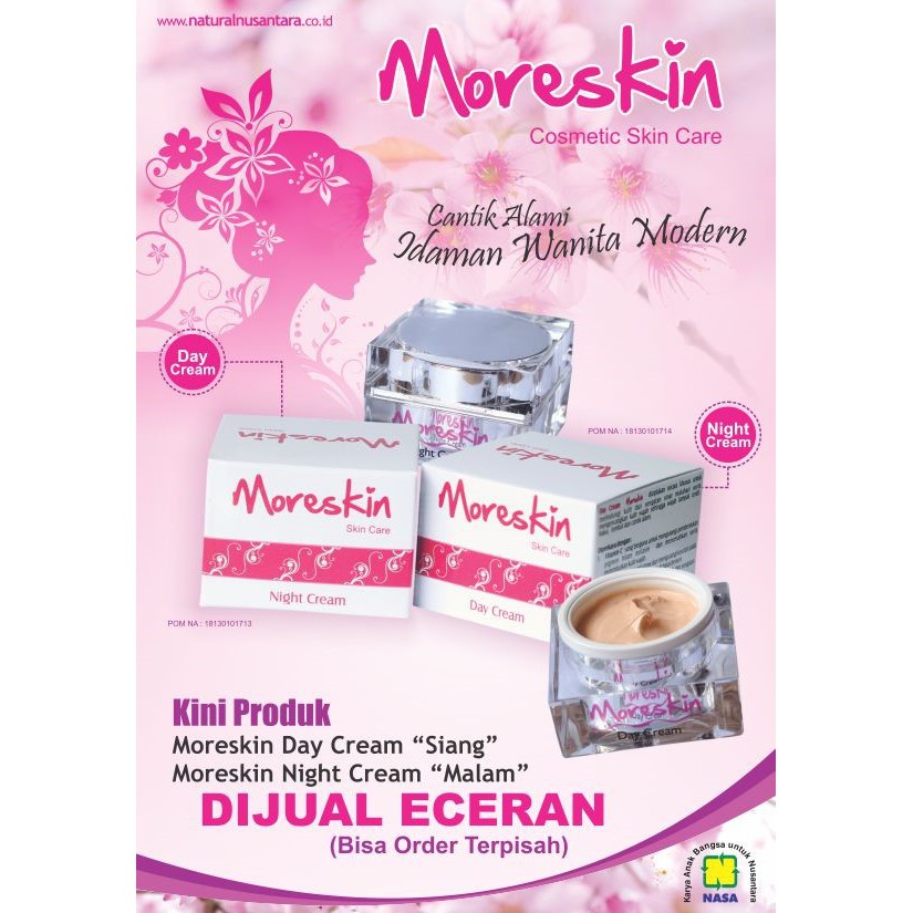 Moreskin cream siang & malam nasa