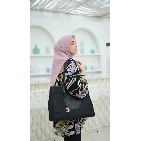 Tas Buttonscarves Aaliya nylon tote bag