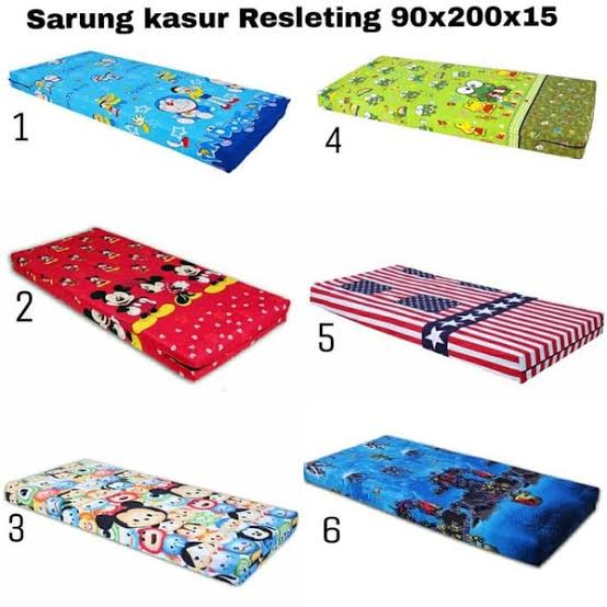 SARUNG KASUR LANTAI RESLETING MOTIF KARAKTER COWOK