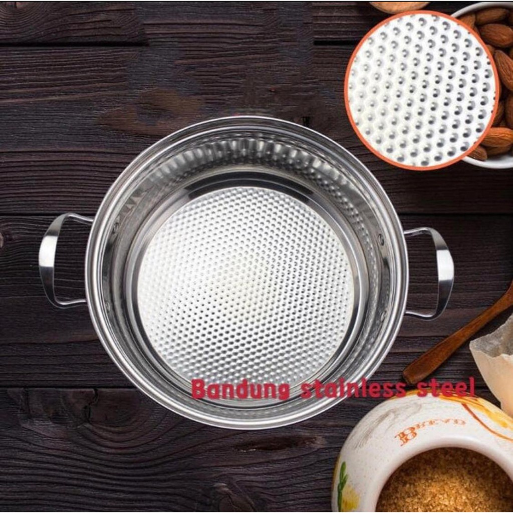 Panci shabu shabu 30cm 32cm sukiyaki steamboat hot pot stainless steel anti lengket