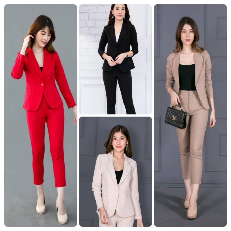 Ready set blazer wanita fashion import bangkok