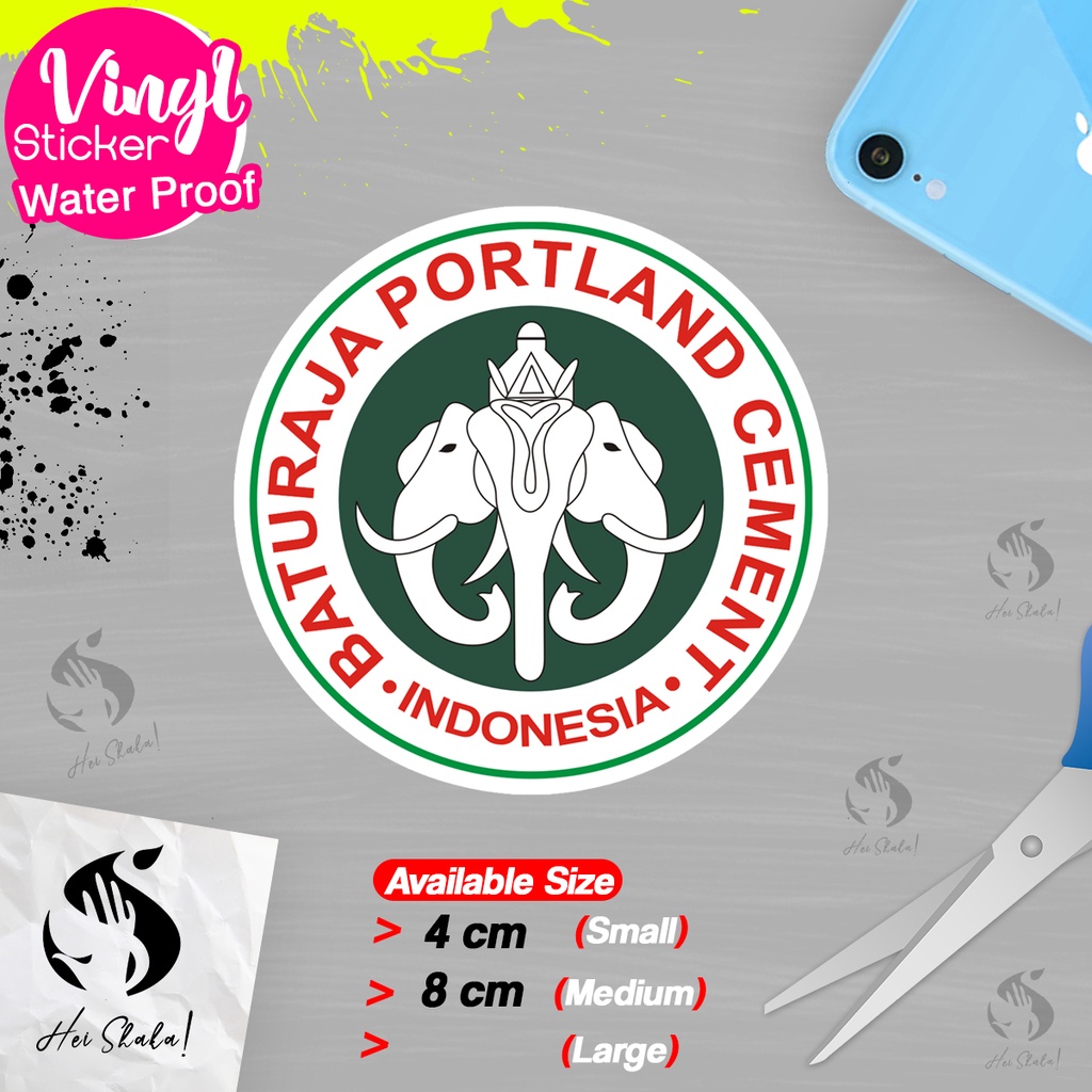 

Stiker Semen Baturaja Sticker Logo Perusahaan BUMN Bahan Vinyl Anti Air