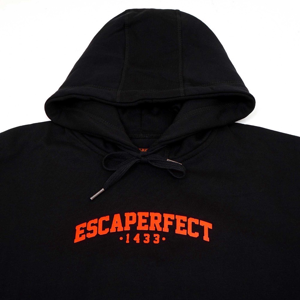 ESCAPE 1433 BLACK ON ORANGE / JAKET HOODIE DISTRO PRIA WANITA BEST SELLER 2022