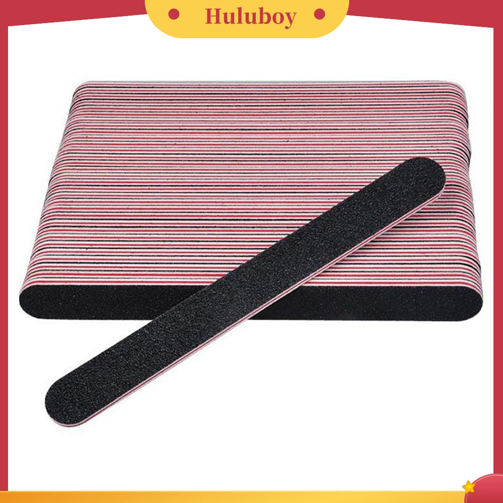 Huluboy Huluboy♡ 10pcs Balok Buffer Pengikir Kuku Untuk Manicure Pedicure