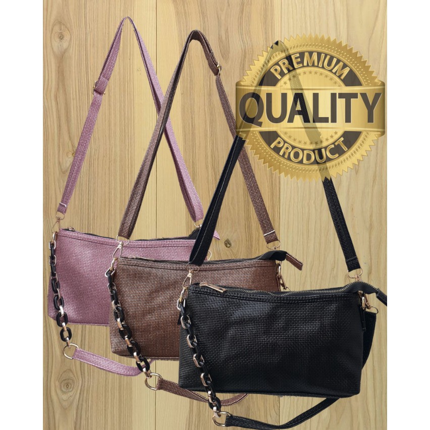 TAS SELEMPANG RANTAI TAS BAHU WANITA sling bag TOTEBAG tas jinjing tangan cewek kulit sintetis