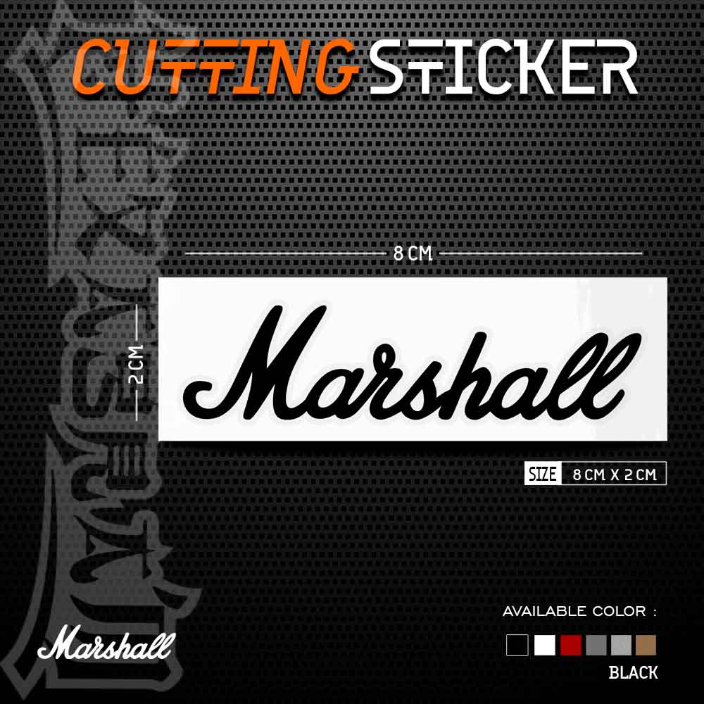 Cutting Sticker Marshall Amplifier | Stiker Cutting  Marshall Amplifier