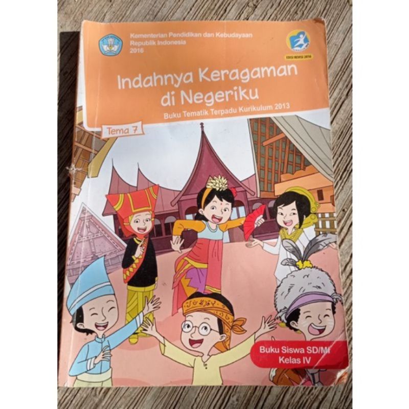 Jual Tematik Kelas 4 Tema 7 Indahnya Keragaman Di Negeriku Shopee