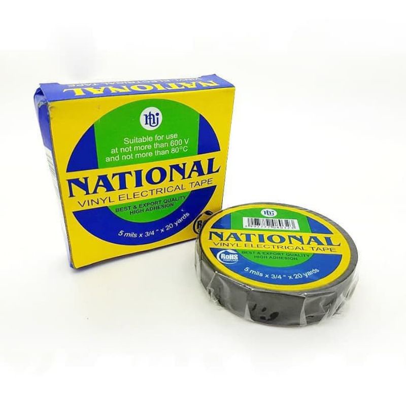 

National Isolasi Listrik Hitam 3/4 " 20 Yards