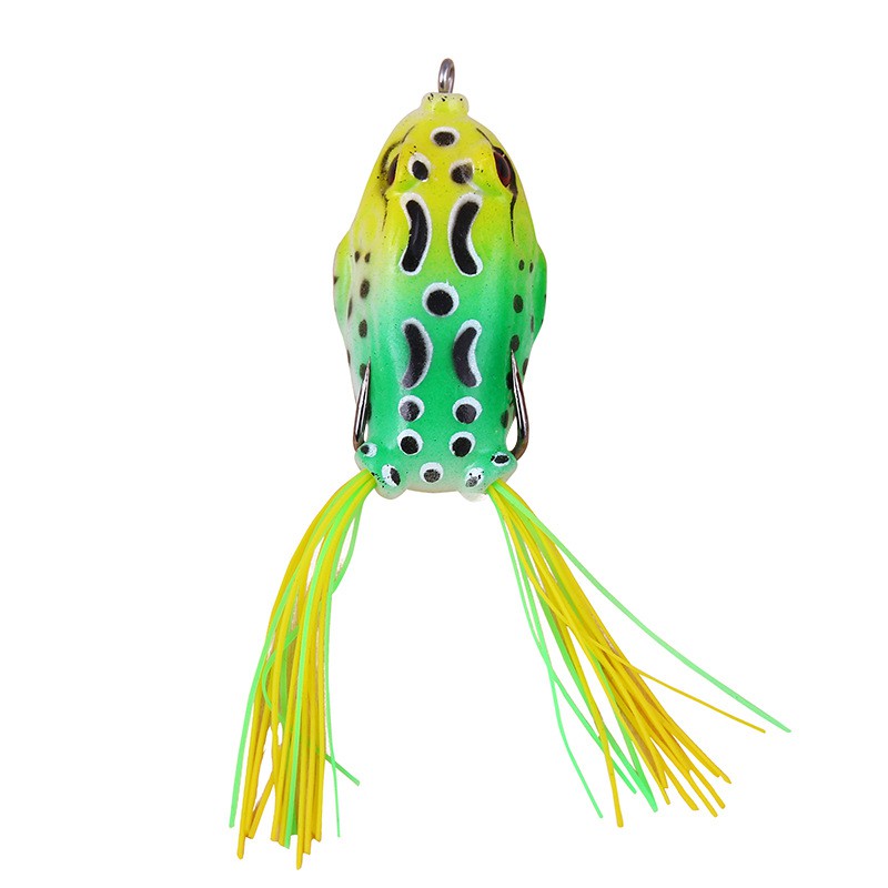 SYFishing 1Pcs New 4cm/5cm/5.5cm Soft Umpan Pancing Frog Fishing Lure Swimbait Bentuk Kodok Buatan dengan Kail Ganda Umpan Pancing Bentuk Kodok Buatan dengan Kail Ganda