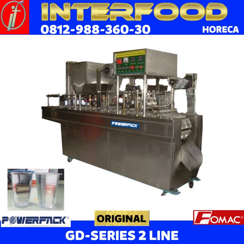 Mesin Pengisi Cairan GD-SERIES 2 LINE Automatic Cup Filling POWERPACK