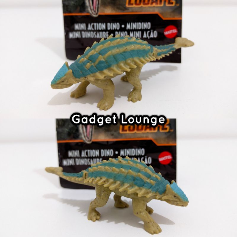 Mattel Jurassic World Mini Action Dino Escape Dinosaurus Figure : Ankylosaurus Bumpy