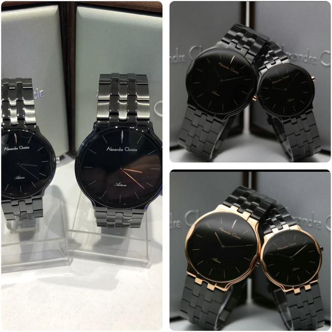 Jam Tangan Couple Alexandre Christie 8616 Mh/Lh Bunga.Shopping.Mall