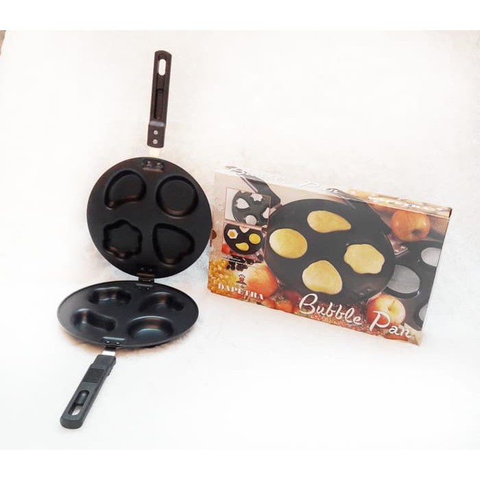 Pancake Bubble Pan Cetakan Kue Double Pan Cake Cetakan Kue Cubit Snack