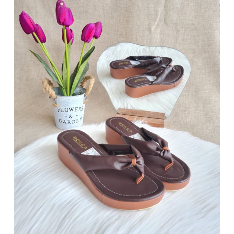 ABBUSHOES MR 47 Wedges Sandal Jepit 5cm