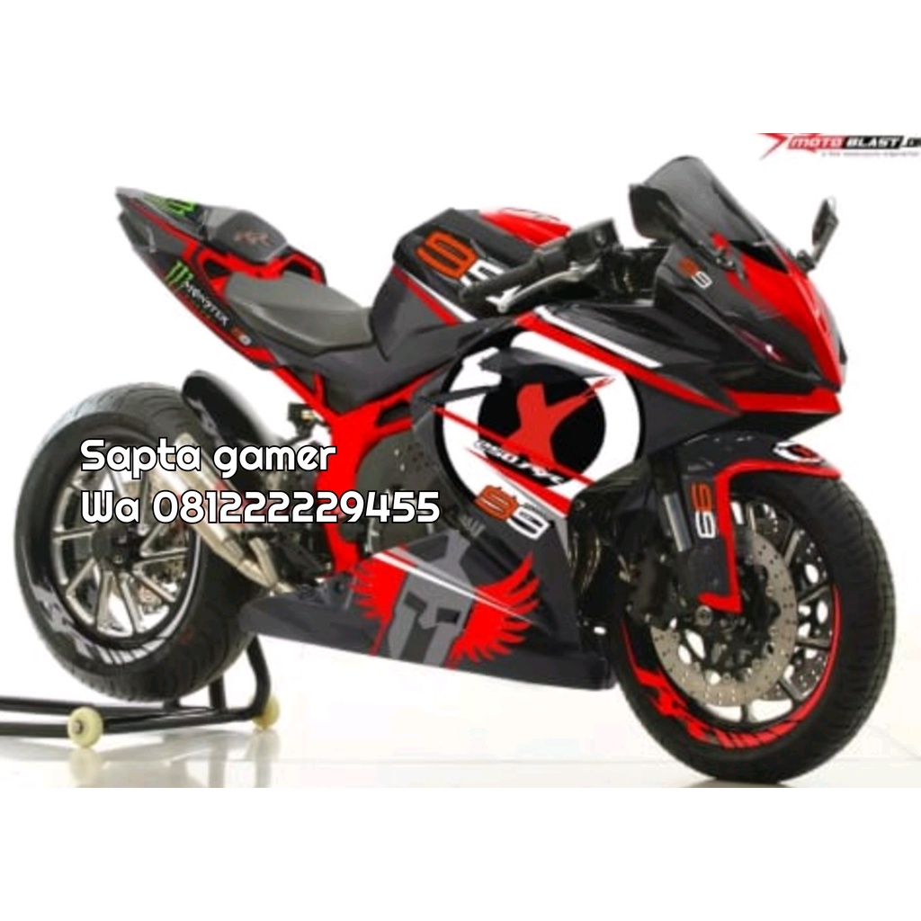 Decal CBR 250 RR full body merah custom