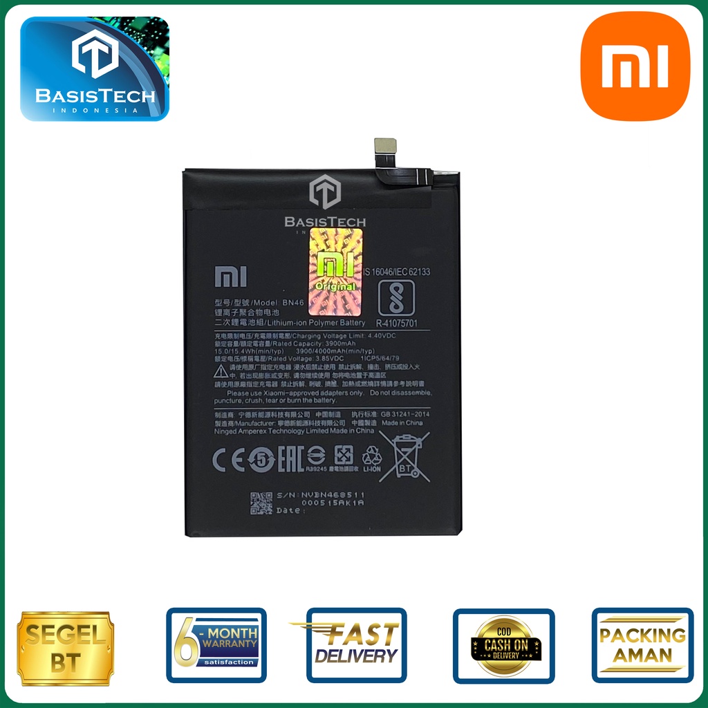 BATERAI XIAOMI REDMI 7 - REDMI NOTE 8 - REDMI NOTE 6 - BN46 - ORI99 BEST QUALITY