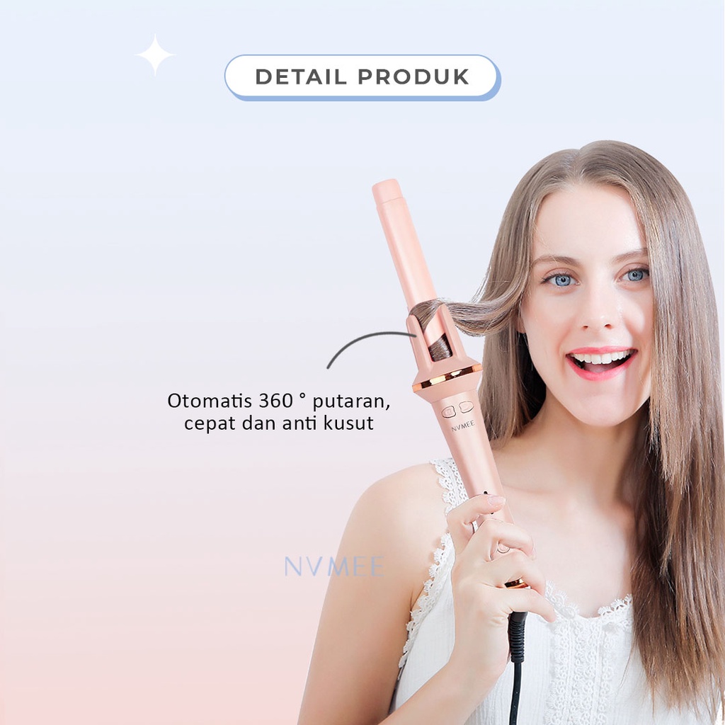 NVMEE - Catokan Keriting Keramik Otomatis Libra Hair Styler New Desain Elegant