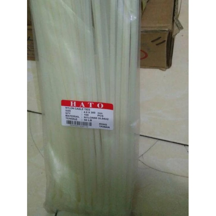 

♔ kabel ties 25cm tali tis tebal 4,8mm - Hitam ☃