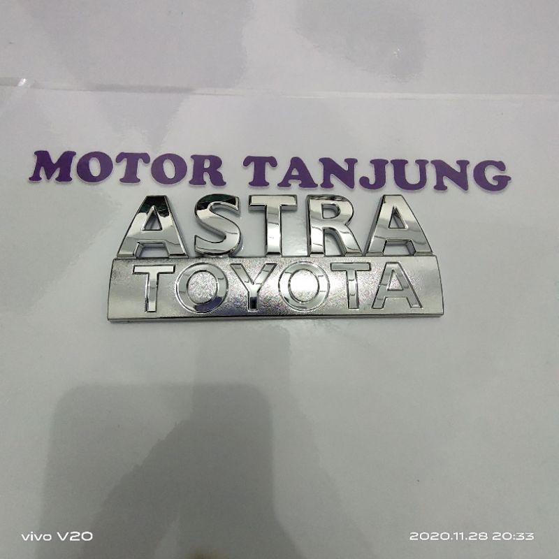 EMBLEM TULISAN ASTRA TOYOTA ORIGINAL