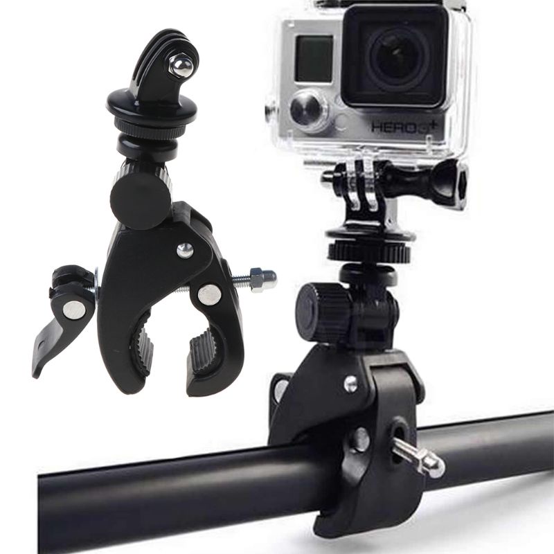 btsg Camera Tripod Mount+Adapter Handlebar Clamp Roll Bar For GoPro Hero 1 2 3 3+ New