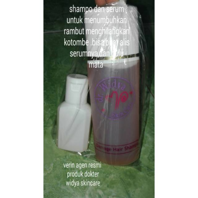 Shampo dan serum penumbu bulu  dr. Widya