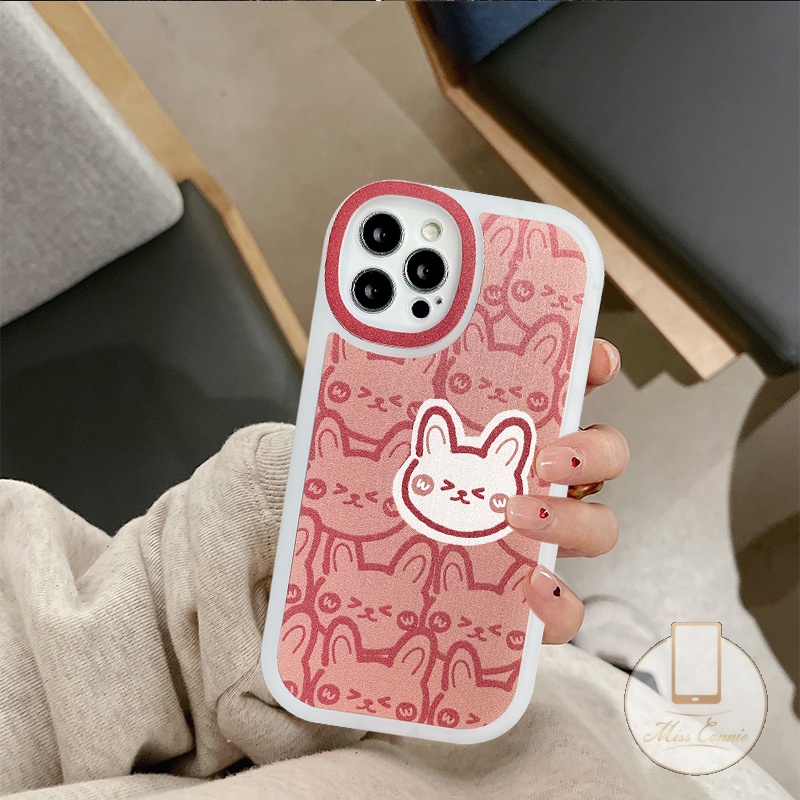 Realme C35 C53 C55 10 9i 8i C25 C12 C25s GT Master C30 C11 C31 C15 C21Y C25Y 8 5i 6i C3 7i 7 C17 6 5 5s 8Pro C21 Cute Bear Rabbit Full Back Oval Perlindungan Lensa Soft TPU Sarung