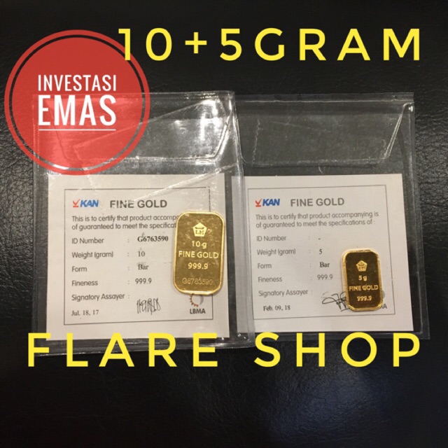 Emas Antam 15 Gr Gram Lm Batangan Logam Mulia Shopee Indonesia