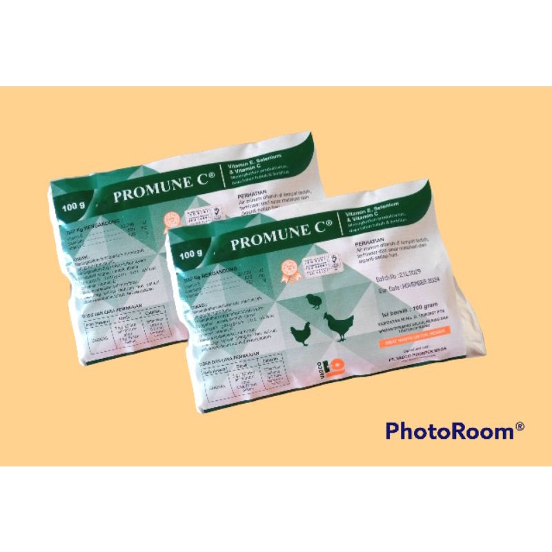 Jual Vitamin E Selenium PROMUNE C untuk ternak Unggas Ayam petelur