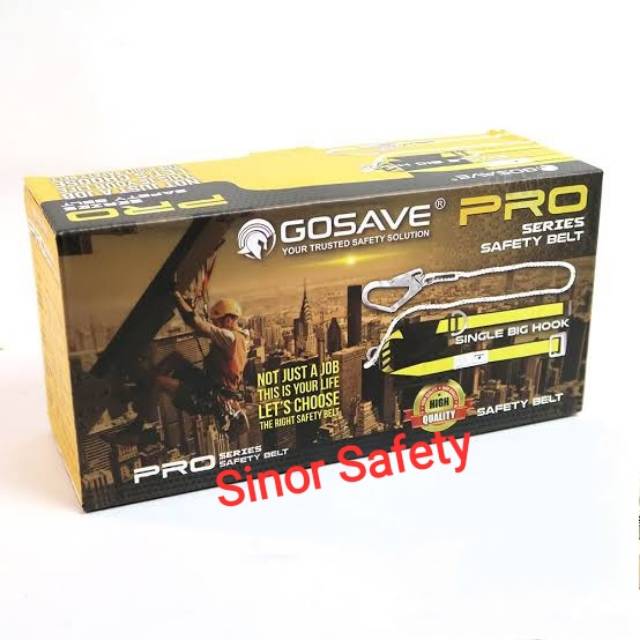 Safety Belt Gosave PRO Sabuk Pengaman Body Harness Single Big Hook