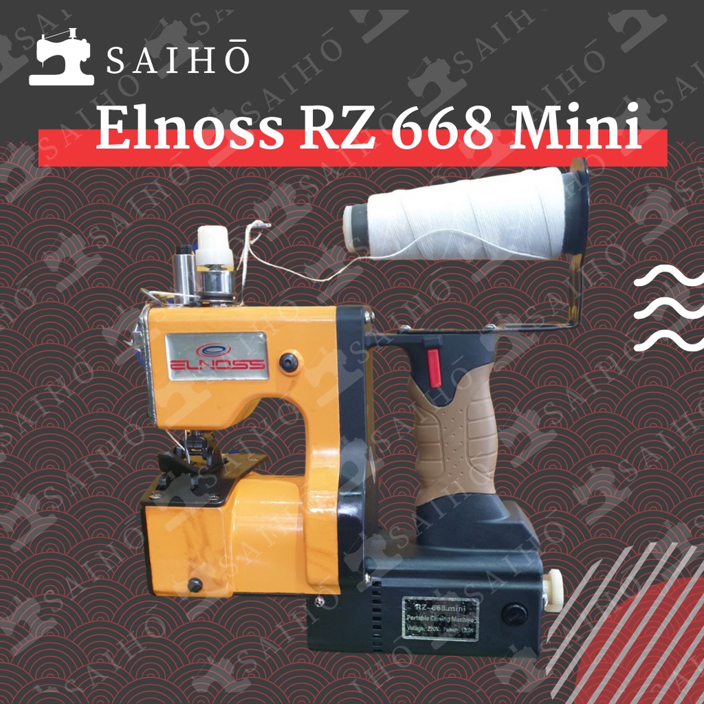 ELNOSS RZ 668 Mini Mesin Jahit Karung Goni / Karung beras Ringan