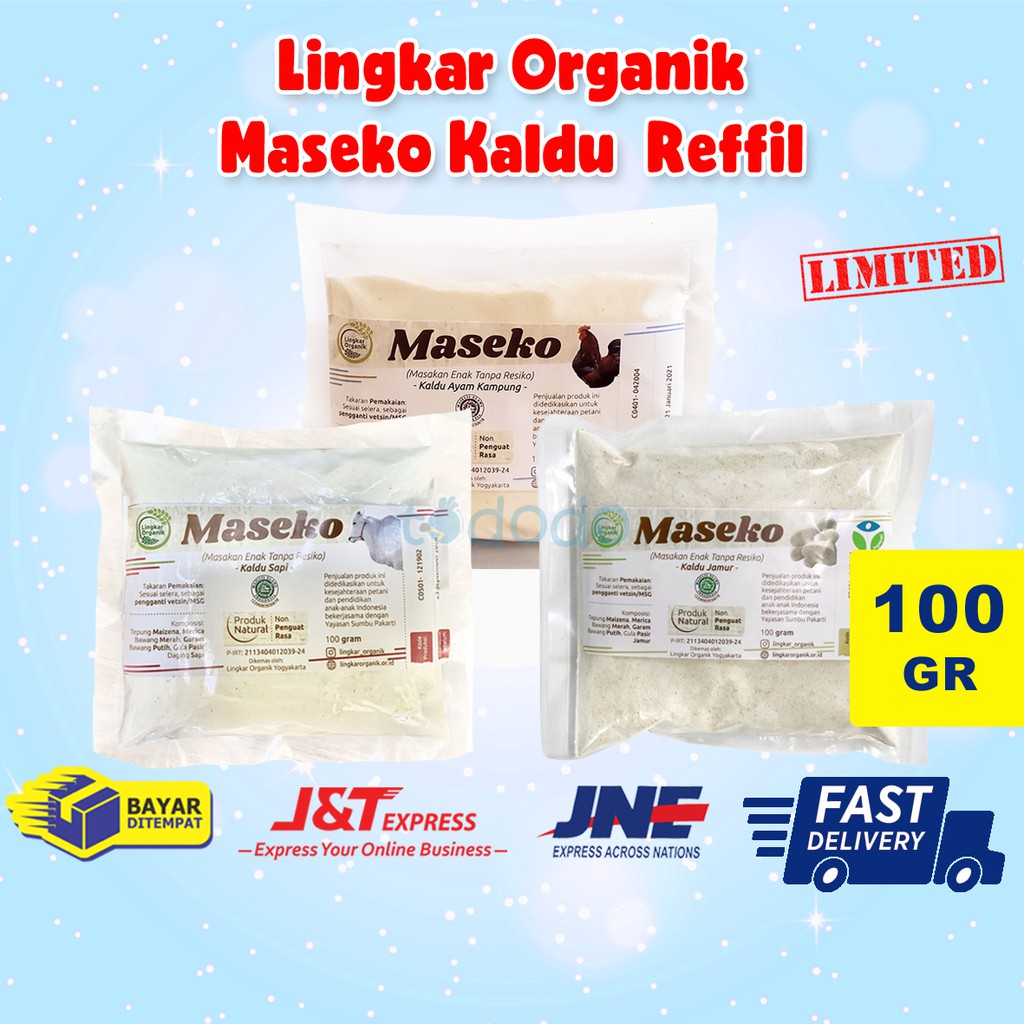 Lingkar Organik Maseko Kaldu Reffil - Penyedap Rasa 100gr