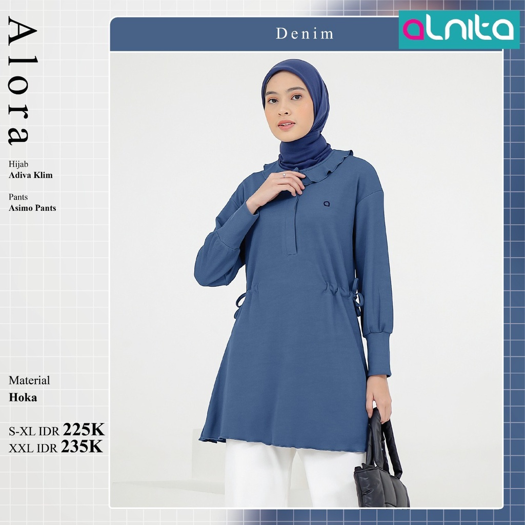 Atasan Alnita Alora Bahan Hoka Atasan Simpel Modern by Alnita bisa COD