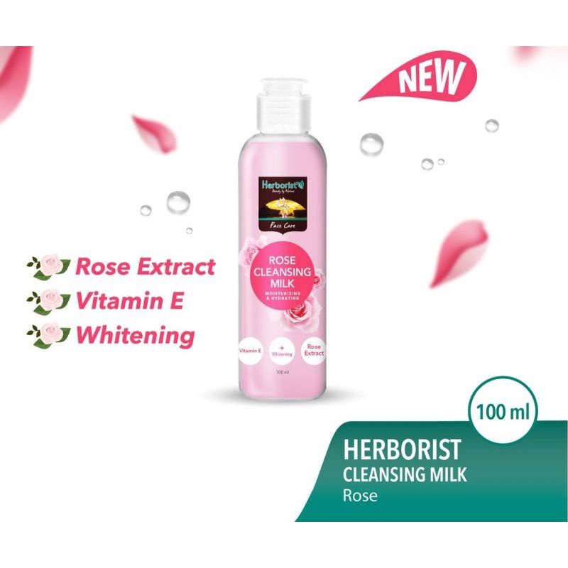 ✿ELYSABETHME✿ ⓗⓔⓡⓑⓞⓡⓘⓢⓣ Herborist Rose Cleansing Milk susu pembersih cleanser angkat makeup dan bedak