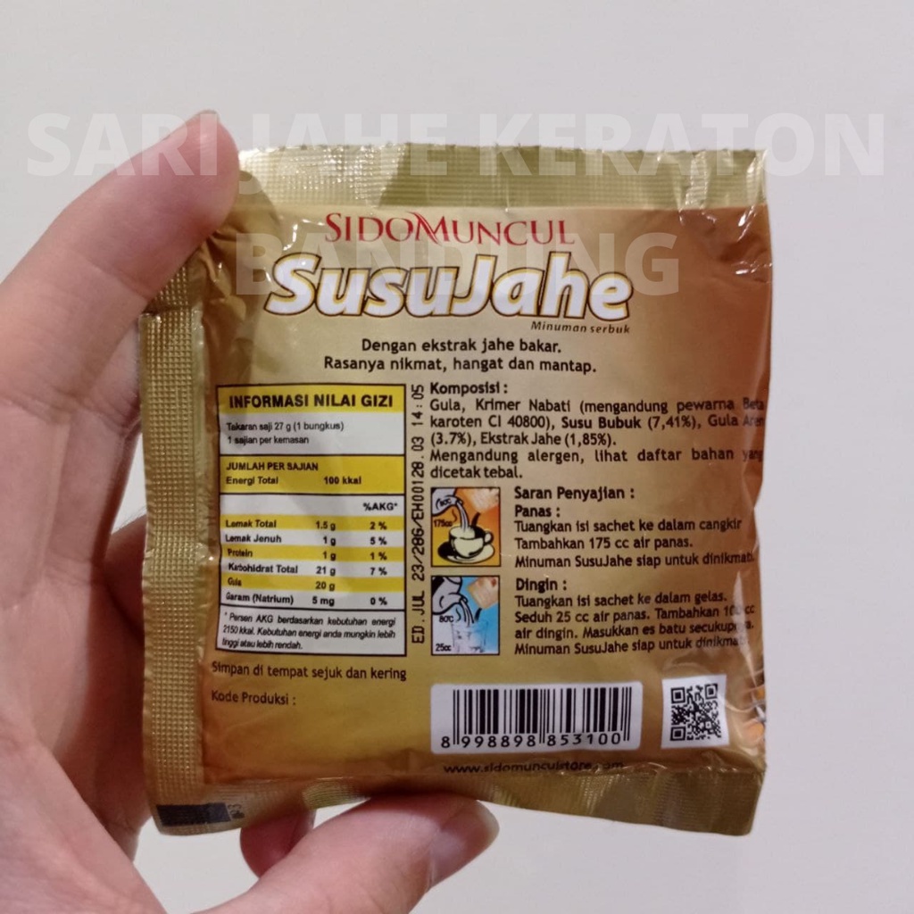 Susu Jahe Sido Muncul Original Satuan