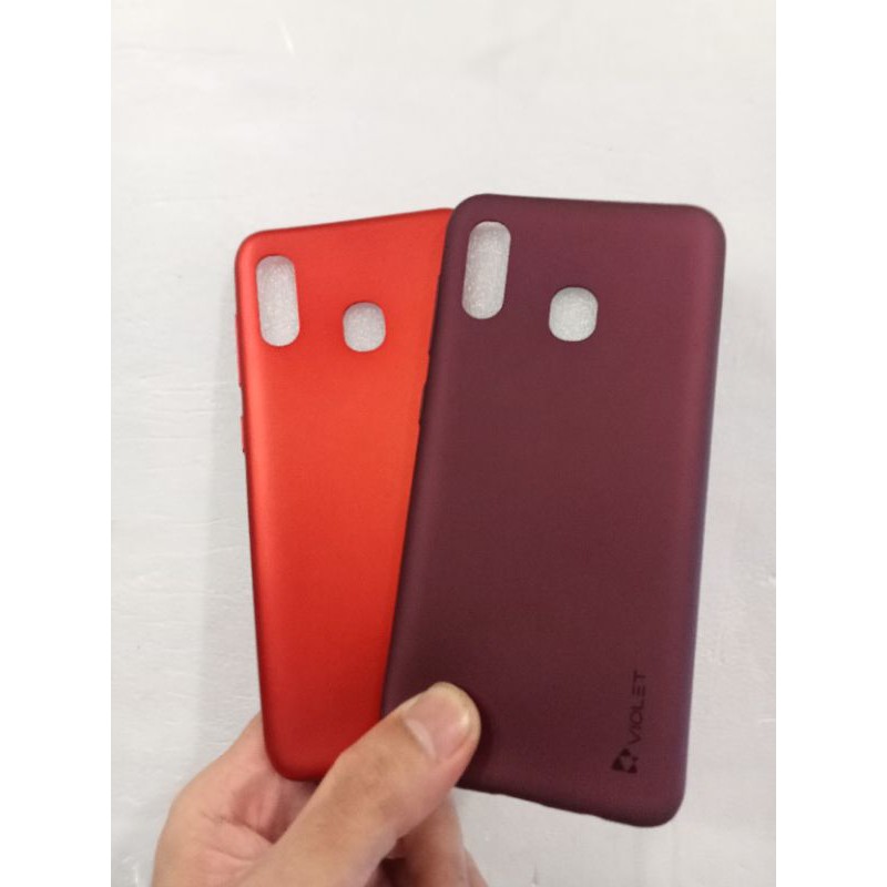 BABY SKIN ULTRA THIN CASING SOFTCASE VIOLET SAMSUNG A20 2019