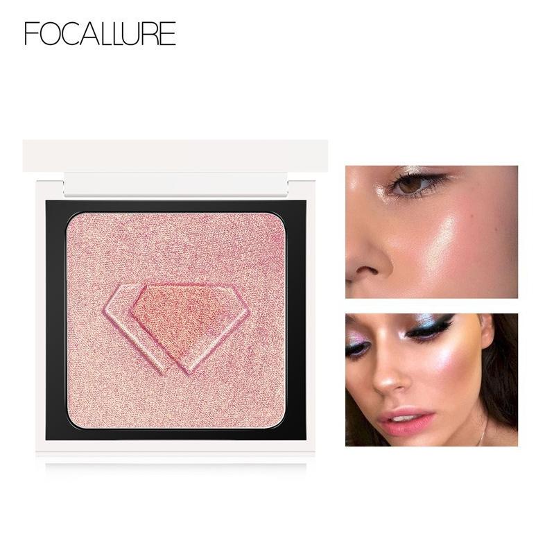 Focallure Diamond Glow Highlighter Powder Glitter FA81 Highlighter Mencerahkan Wajah - 04 Rose Radiance