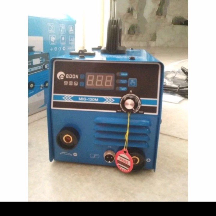 Mesin Las Gasless MIG 130 CO2 Plus Flux Core Stang Las MMA + MIG EDON