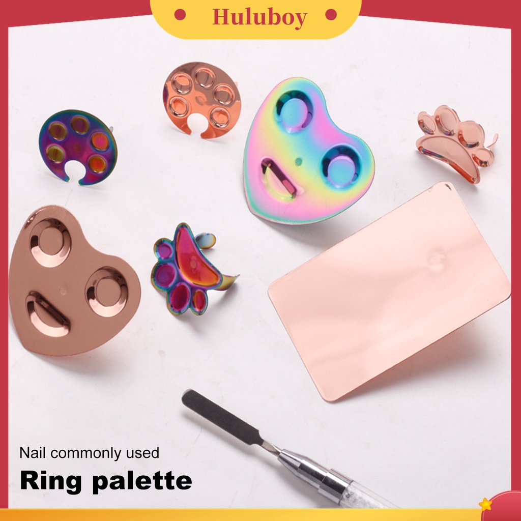 Huluboy Huluboy♡ Cincin Palet Display Warna Kuku Multifungsi Untuk Manicure