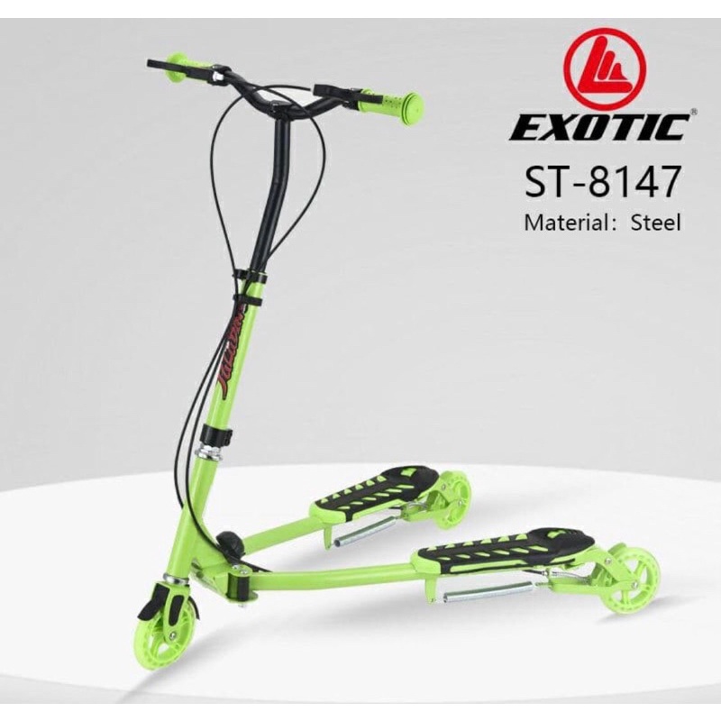 Skuter Lipat EXOTIC ST 8147 Skuter Scooter Y Fliker 3 roda Otoped anak