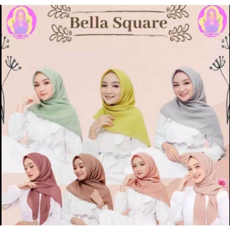 JILBAB SEGI EMPAT BELLA SQUARE//JILBAB SEGI EMPAT POLOS//KERUDUNG SEGI EMPAT//SEGI EMPAT BELLA SQUAR