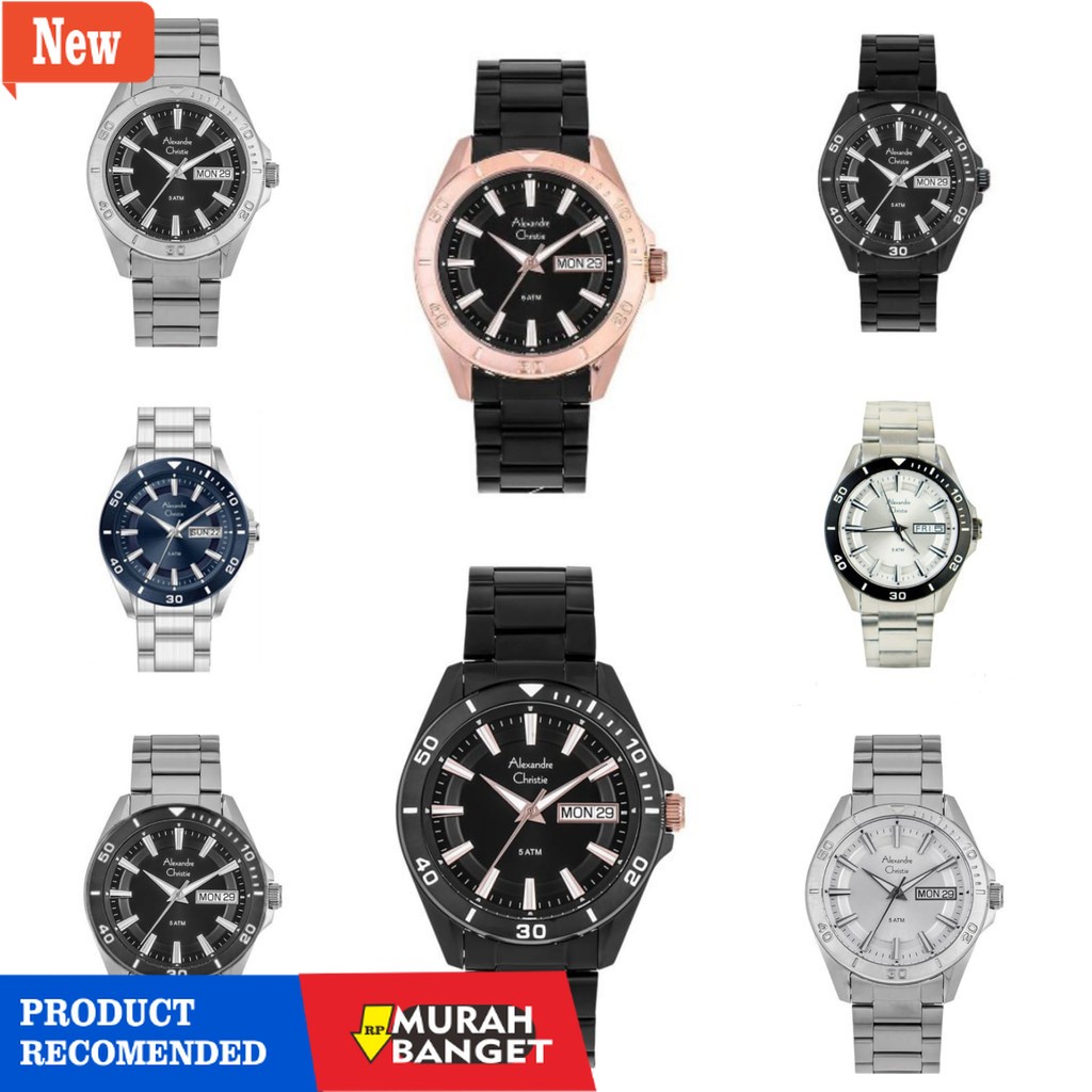 Jam tangan analog pria terbaik- JAM TANGAN PRIA ALEXANDRE CHRISTIE AC 6512 / AC6512 SPORTY ORIGINAL