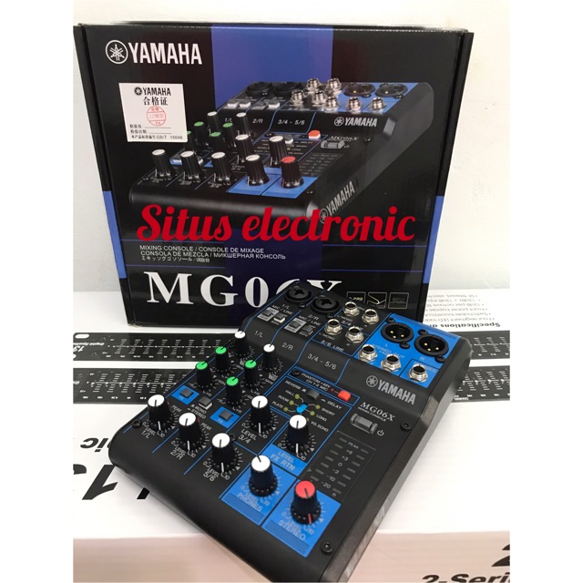 Mixer yamaha mg06x 6channel effect vocal reverb yamaha mg 06x