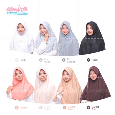 Jilbab Afra ( Jilbab Arfa ) Bergo Amira Pet Antem Size XL - Jumbo - Jilbab Instan Bahan Kaos Adem &amp; Lembut- Jilbab Kaos