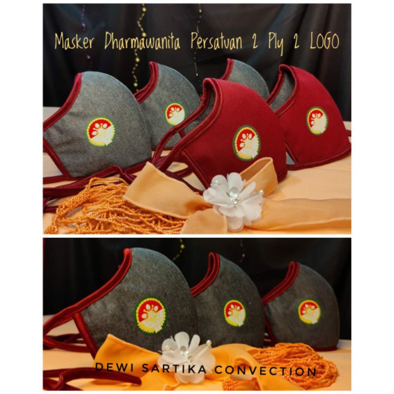 Masker Dharmawanita Persatuan Variasi Sablon Logo