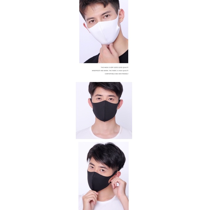 Satu7an MA-01-SCUBA Masker Scuba Dewasa Kain Polos Masker Korea Masker Wajah Pelindung Anti Polusi