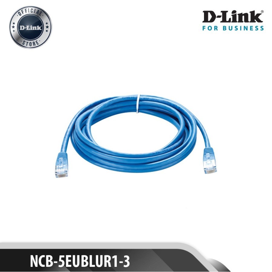 Patch Cord Kabel LAN RJ45 D-Link Cat 6 1M- Kabel UTP DLink 1Meter Cat6