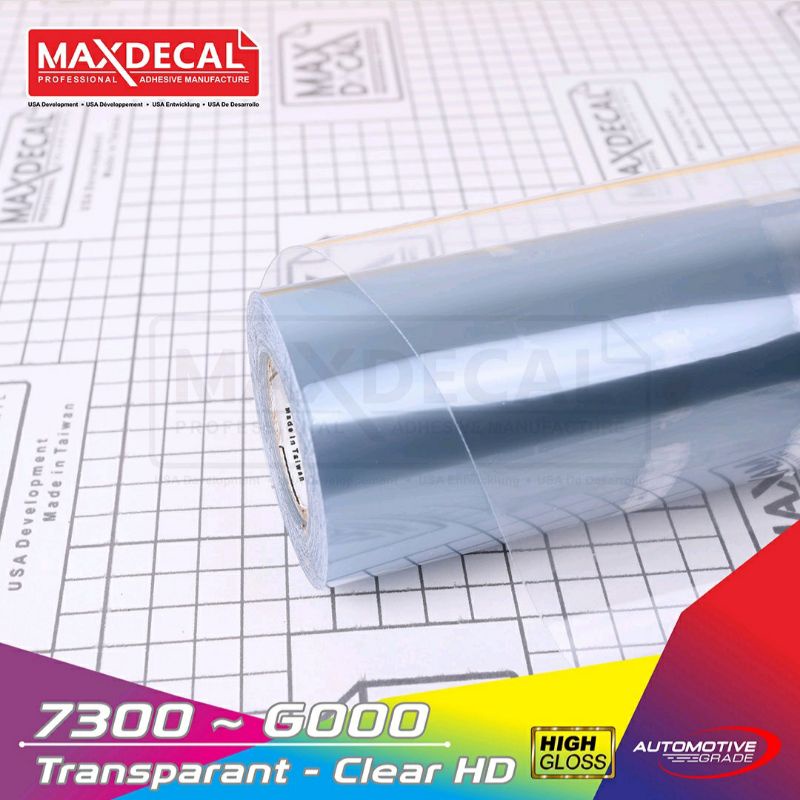 Sticker Stiker Maxdecal Max Decal 7300 G000 G 000 transparan Clear super glossy