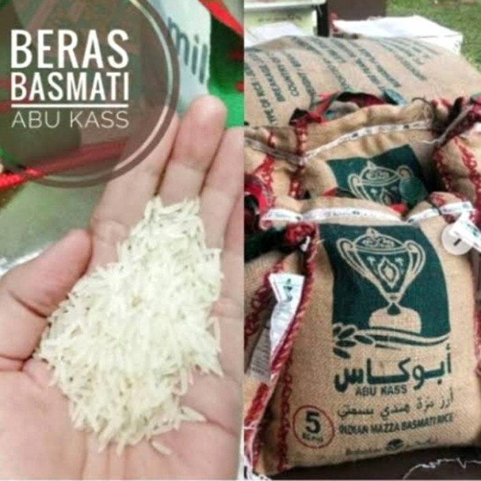 

beras basmati abu kass 1 kg repacking / abu kass kualitas paling super