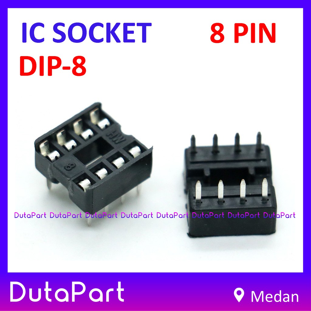 Socket IC 8 PIN 8PIN Adapter Soket DIP-8 DIP8 8P DIP 8 P